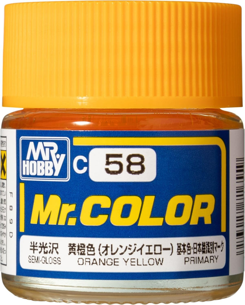 Mr Hobby - C58 - Mr Color Orange Yellow Semi Gloss - 10ml