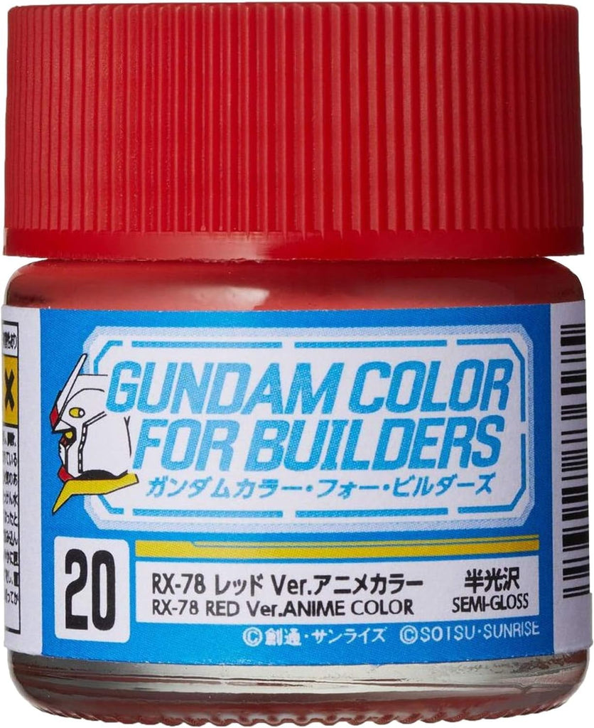 Mr Hobby - UG20 - Gundam Color RX-78 Red Version Anime Color Lacquer Semi Gloss - 10ml