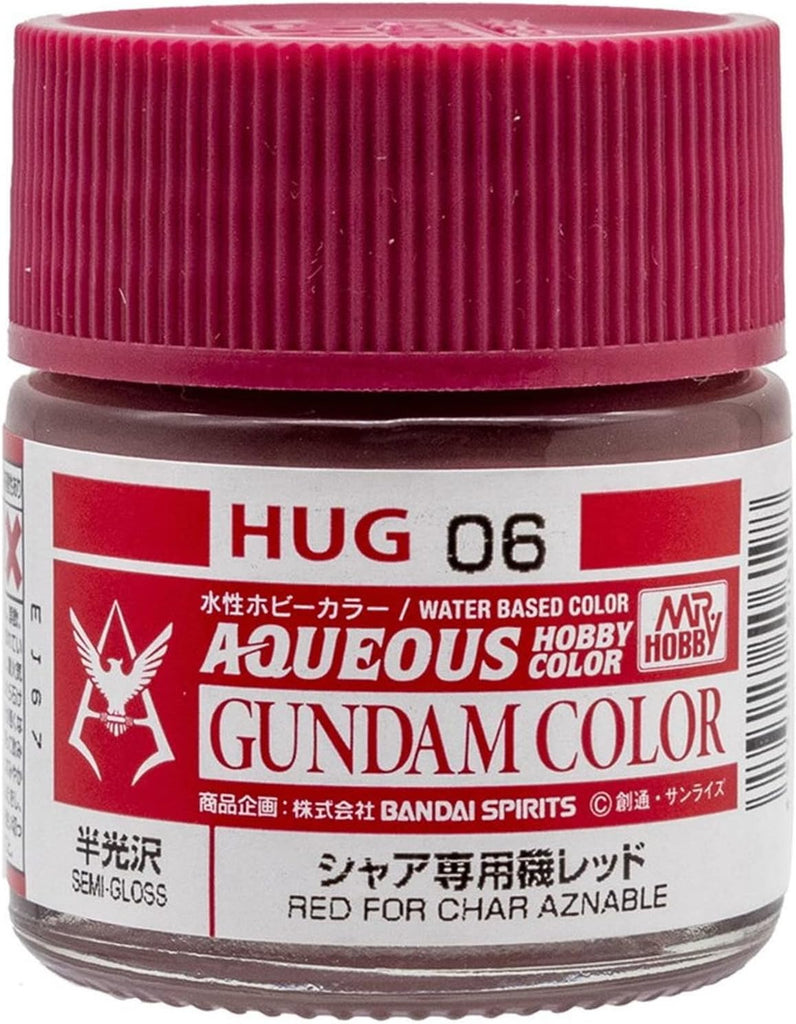 Mr Hobby - HUG06 - Aqueous Gundam Color - Red for Char Aznable Semi Gloss - 10ml