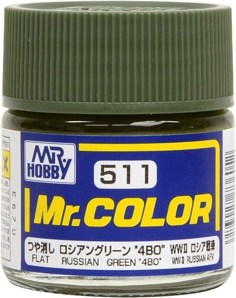 Mr Hobby - C511 - Mr Color Russian Green (4BO) Flat - 10ml