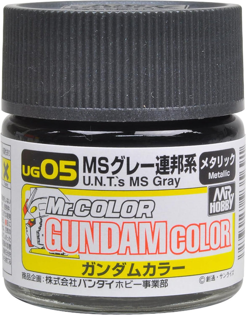 Mr Hobby - UG05 - Gundam Color MS Federal Gray Lacquer Metallic - 10ml