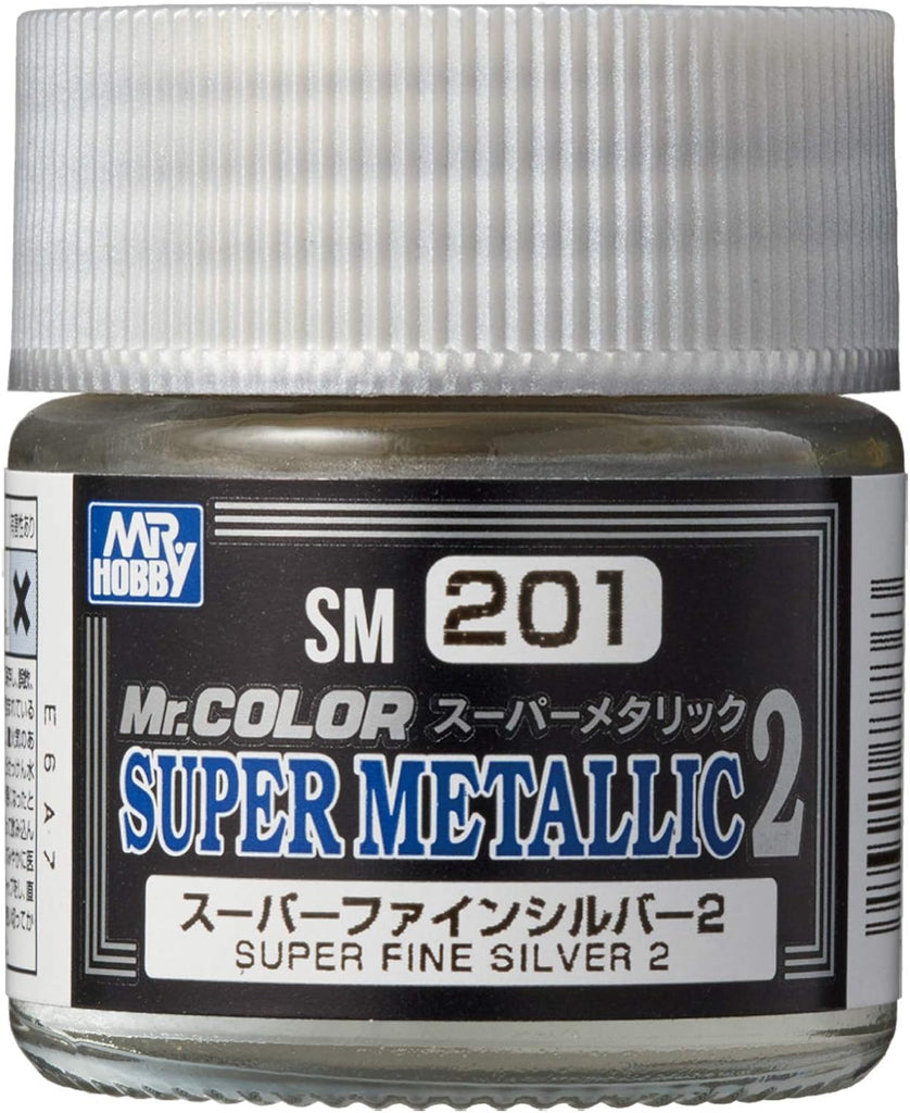 Mr Hobby - SM201 - Mr Color Super Metallic 2 - Super Fine Silver 2 10ml