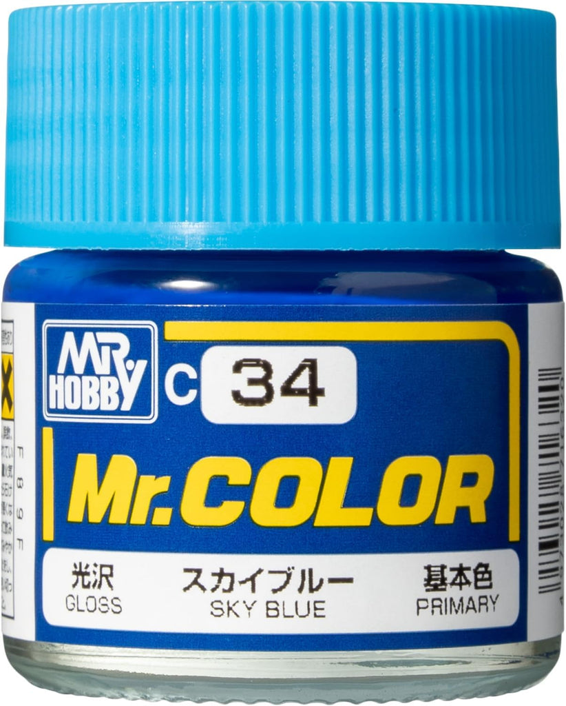 Mr Hobby - C34 - Mr Color Sky Blue Gloss - 10ml