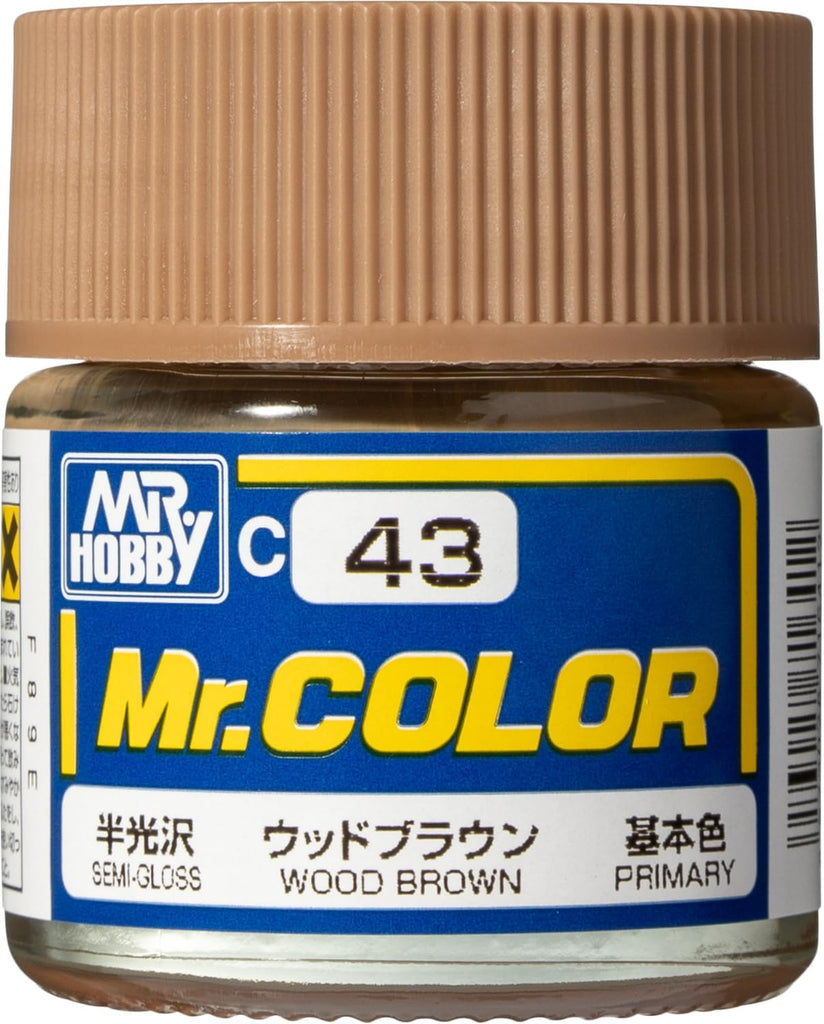 Mr Hobby - C43 - Mr Color Wood Brown Semi Gloss - 10ml