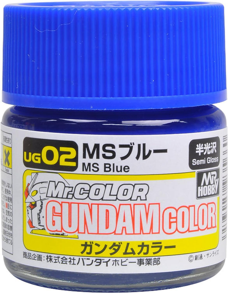 Mr Hobby - UG02 - Gundam Color MS Blue Lacquer Semi Gloss - 10ml