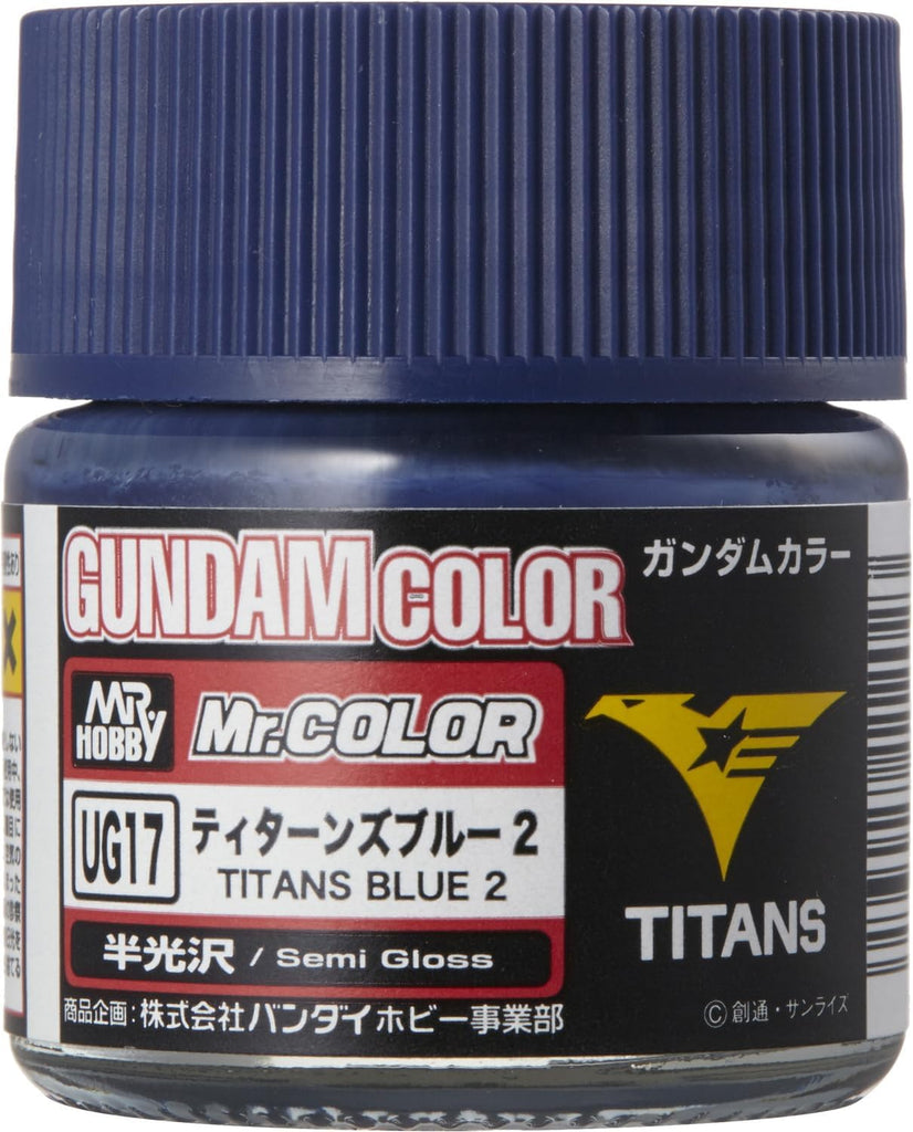 Mr Hobby - UG17 - Gundam Color Titans Blue 2 Lacqeur Semi Gloss - 10ml