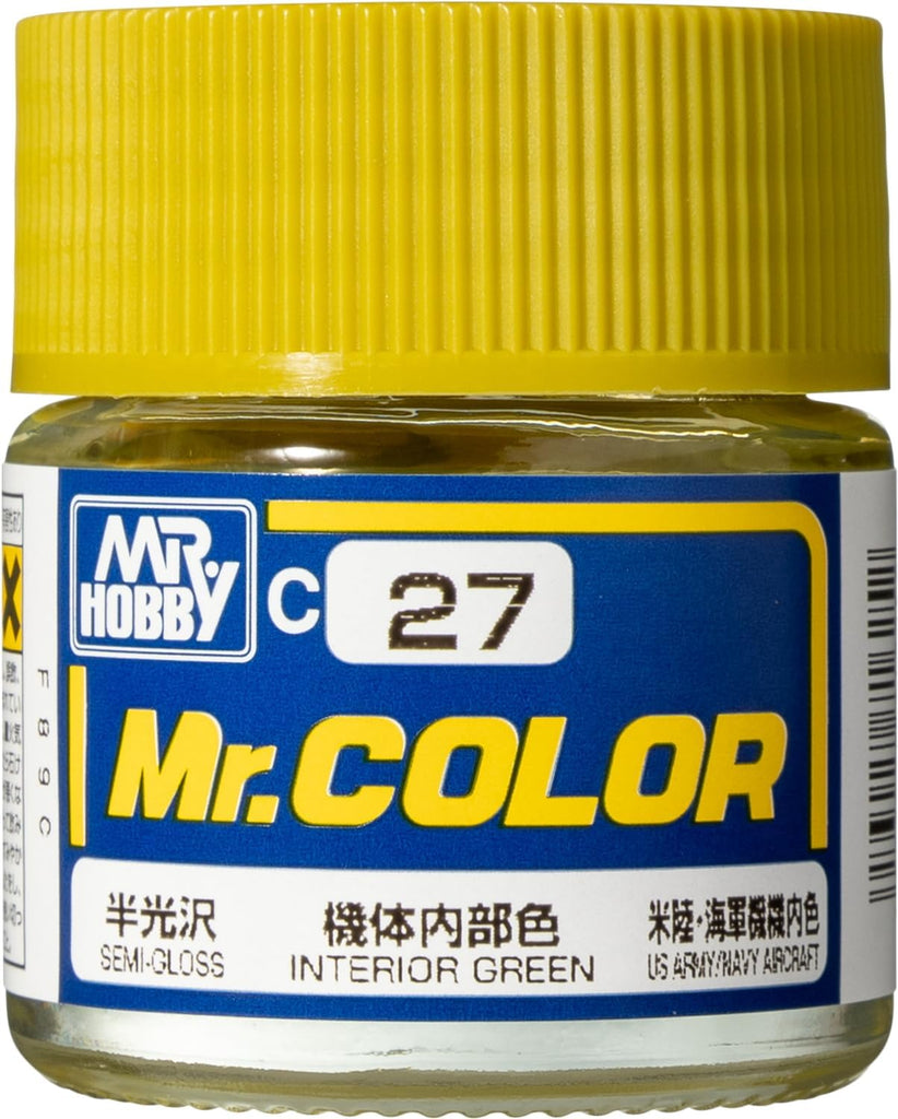 Mr Hobby - C27 - Mr Color Interior Green Semi Gloss - 10ml