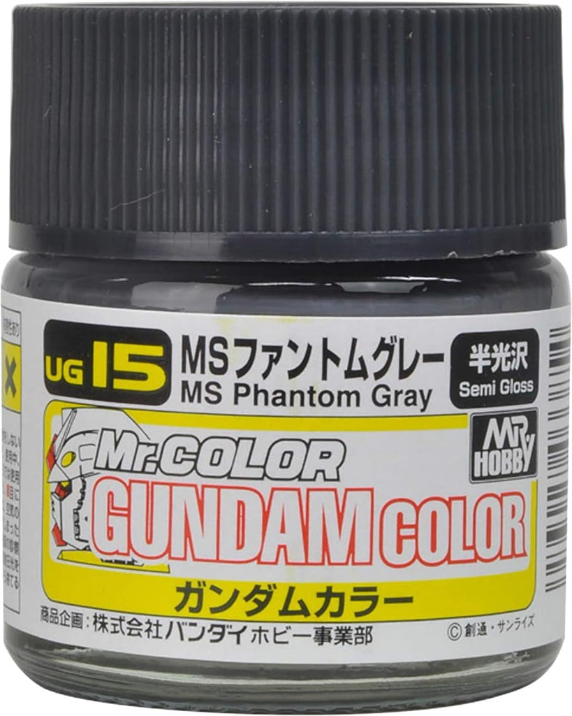 Mr Hobby - UG15 - Gundam Color MS Phantom Gray Lacquer Semi Gloss - 10ml