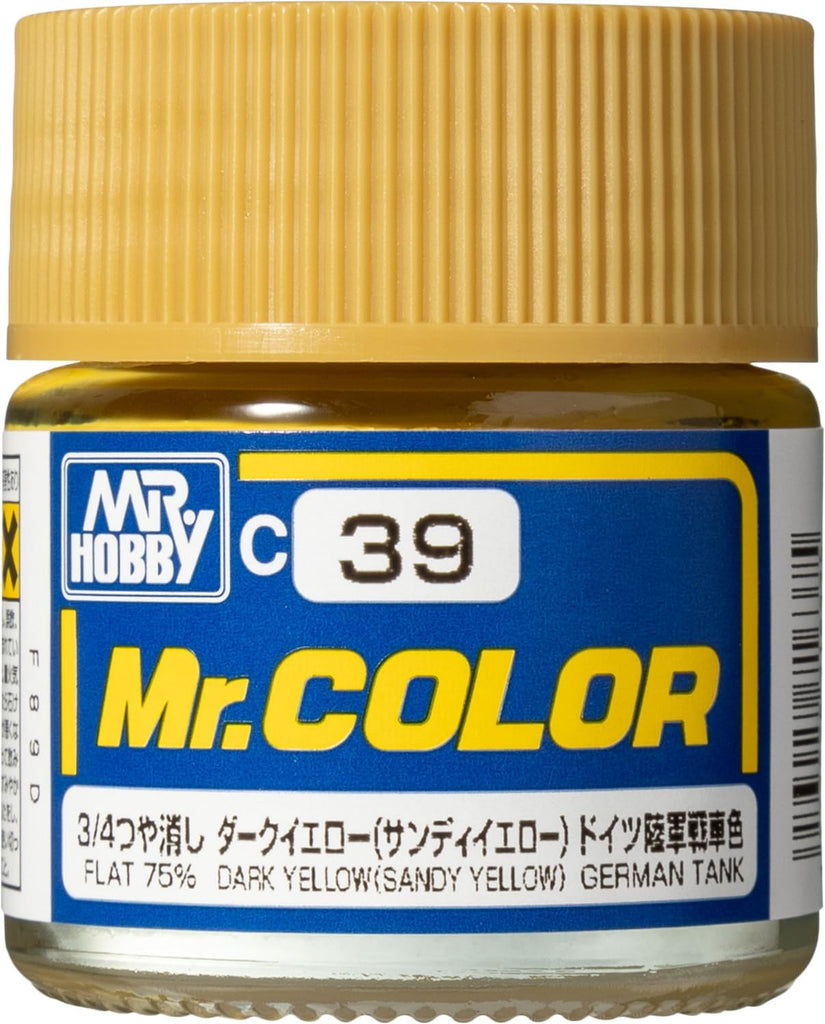 Mr Hobby - C39 - Mr Color Dark Yellow (Sandy Yellow) Flat 75% - 10ml