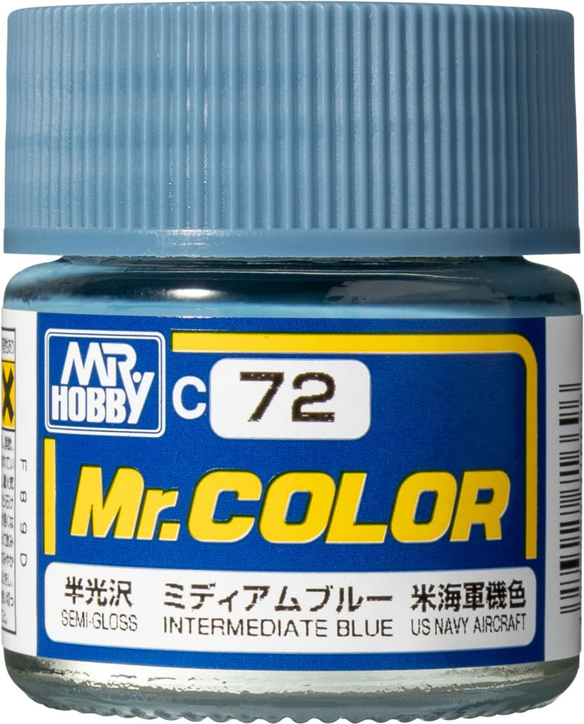 Mr Hobby - C72 - Mr Color Intermediate Blue Semi Gloss - 10ml