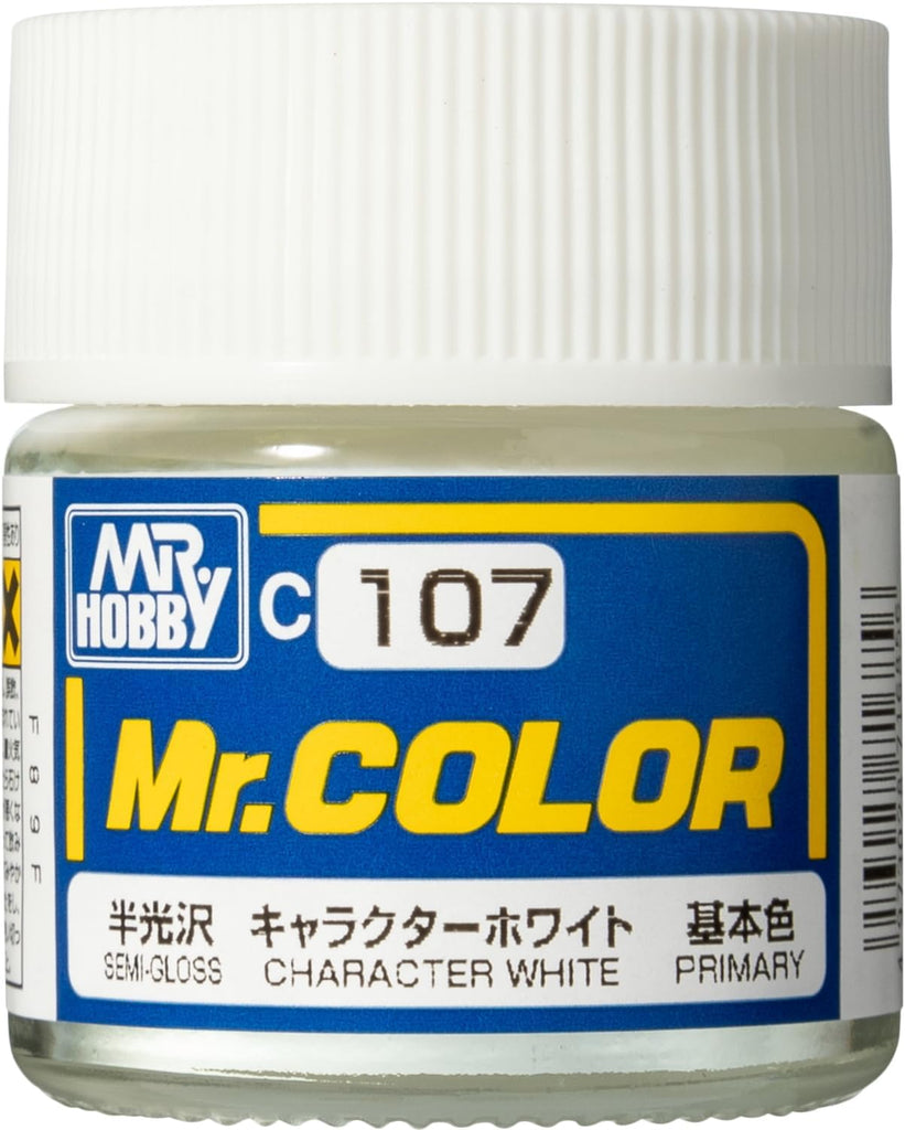 Mr Hobby - C107 - Mr Color Character White Semi Gloss - 10ml