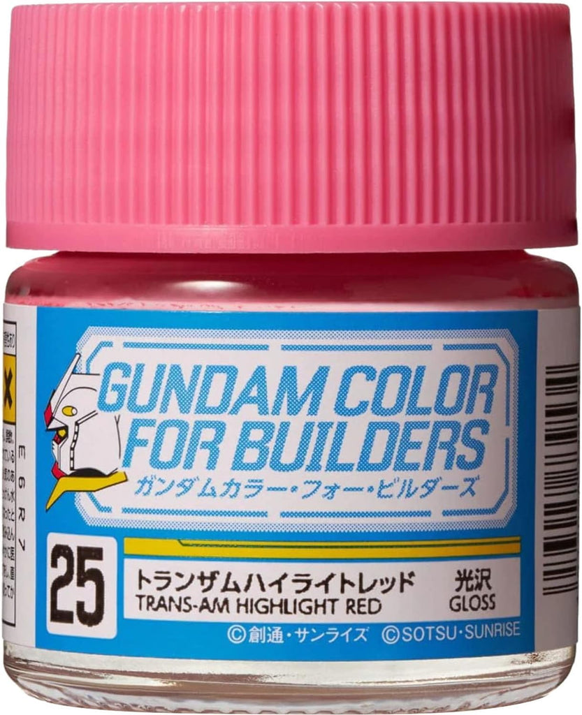 Mr Hobby - UG25 - Gundam Color Trans-Am Highlight Red Lacquer Semi Gloss - 10ml