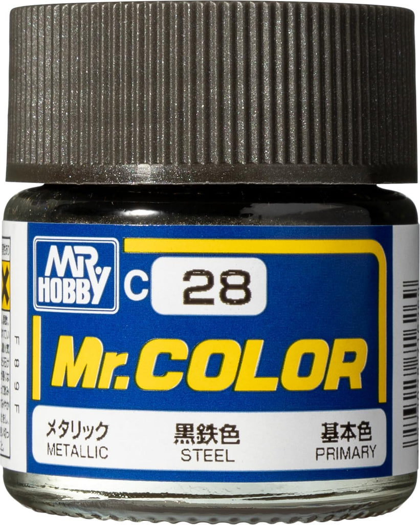 Mr Hobby - C28 - Mr Color Steel Metallic - 10ml