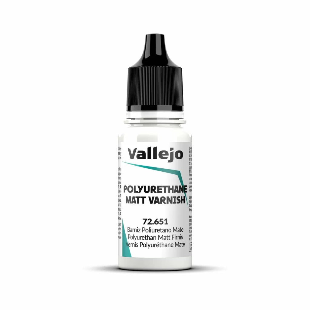 Vallejo - 72.651 - Auxiliary - Polyurethane Matt Varnish 18ml