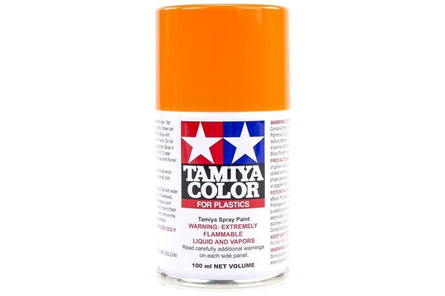 Tamiya - 85098 - TS-98 Pure Orange Lacquer Spray Paint 100ml