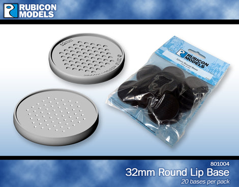 Rubicon - 32mm Round Base - 1 Pack of 20 Bases - 801004