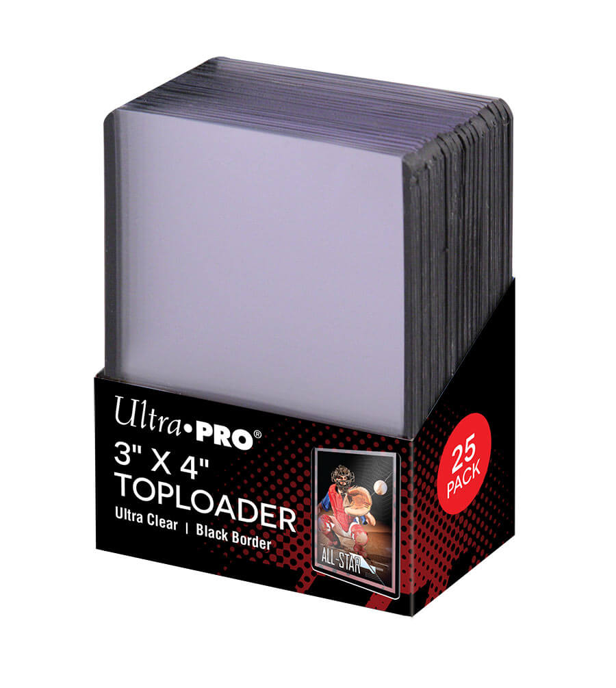 Ultra Pro Top Loader - 3 x 4 35pt Black Border 25 Pack - 81158