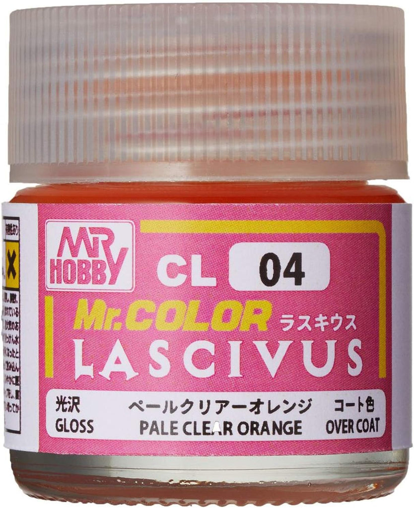 Mr Hobby - CL04 - Mr Color Lascivus Anime Model Paint - Clear Pale Orange 10ml