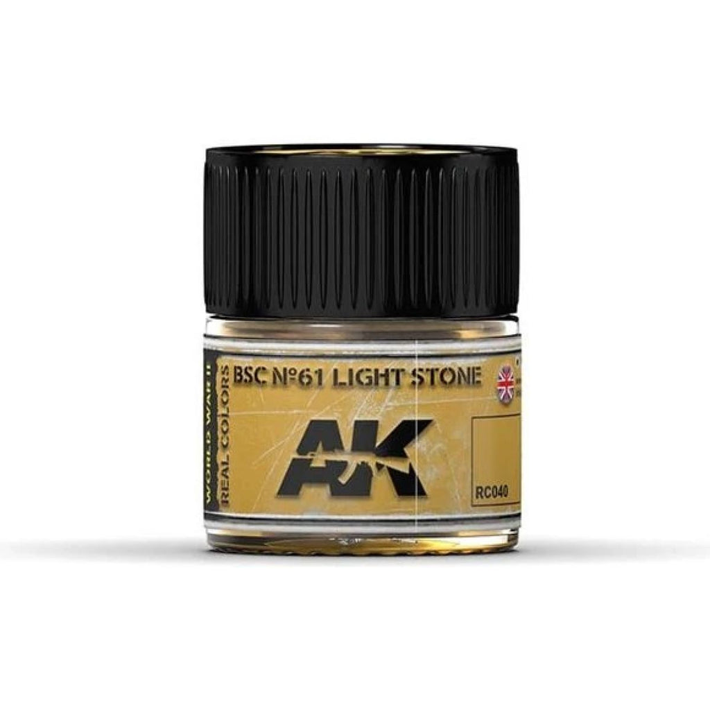 Ak Interactive - RC040 - Real Colors - Bsc Nº61 Light Stone 10ml