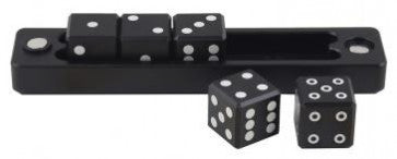 Ultra Pro Gravity Dice Precision 5x D6 Dice Set - Black - 84766