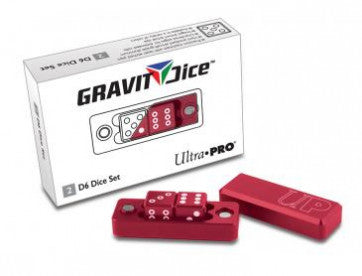 Ultra Pro Gravity Dice Precision 2x D6 Dice Set - Crimson - 84874