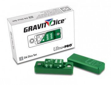 Ultra Pro Gravity Dice Precision 2x D6 Dice Set - Emerald - 84875
