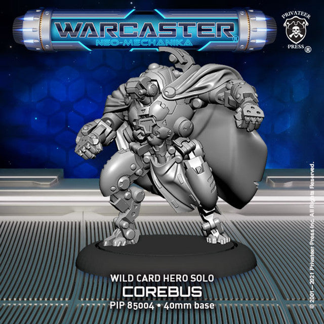 Warcaster: Corebus – Wild Cards Hero Solo (resin/metal)