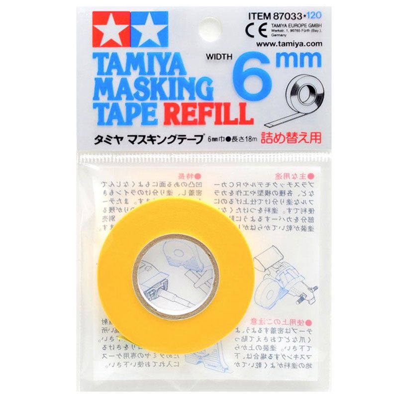 Tamiya Masking Tape Refill (No Dispenser) - 6mm Width - 87206