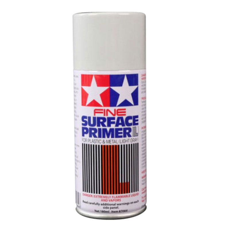 Tamiya - 87064 - Fine Surface Primer (L) Spray - Gray 180ml