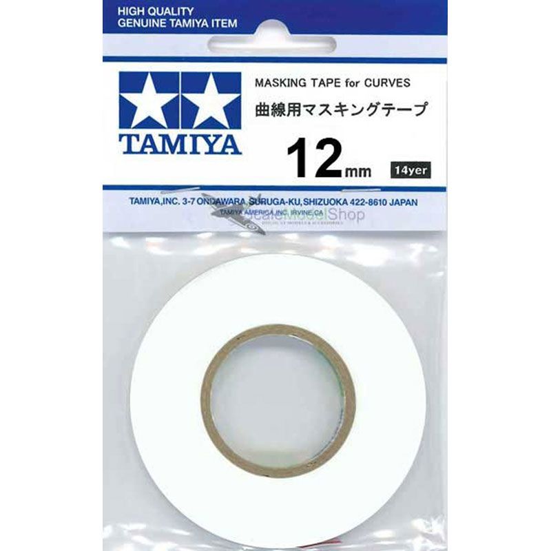 Tamiya Masking Tape for Curves Refill (No Dispenser) - 12mm Width - 87184