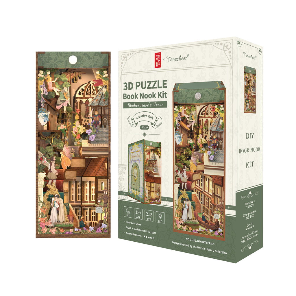 Shakespeare’s Verse Large Book Nook Tonecheer