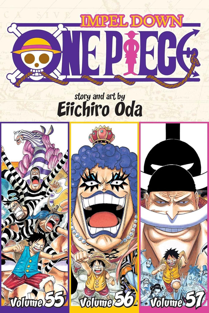 One Piece Vol. 55-56-57 Impel Down (Omnibus Edition Vol. 19)