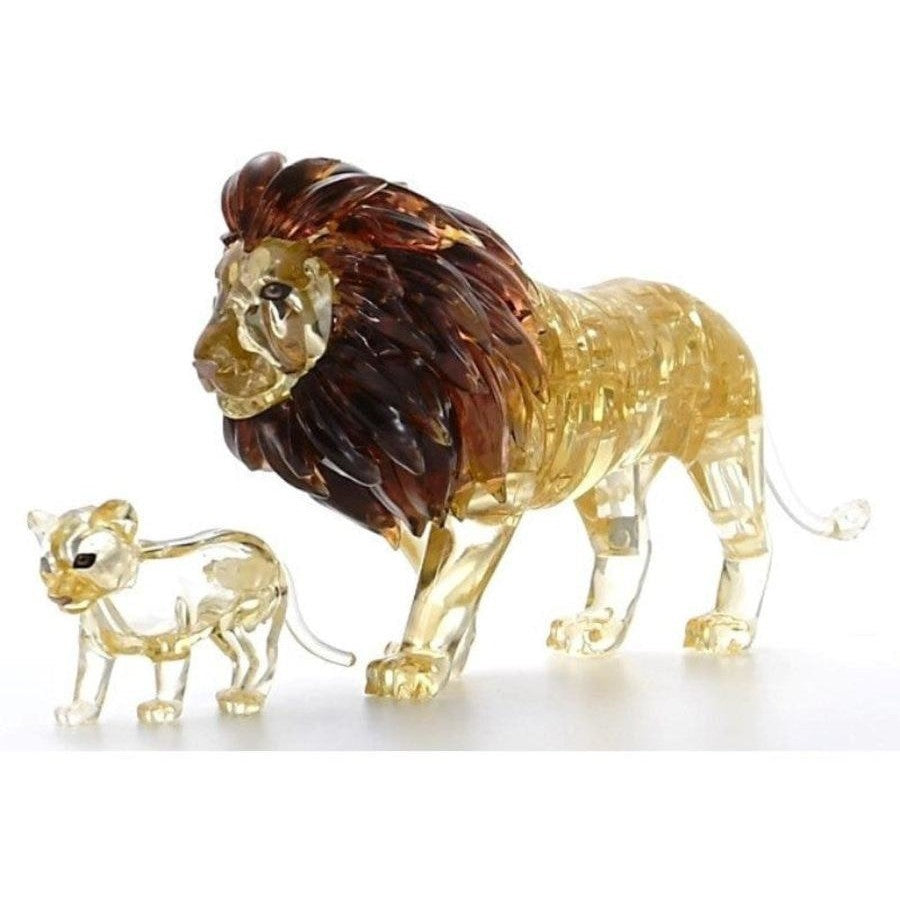 3D Lion & Cub Crystal Puzzle