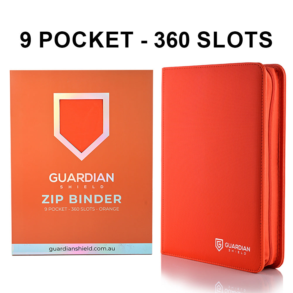 GUARDIAN SHIELD 9 Pocket Binder Orange