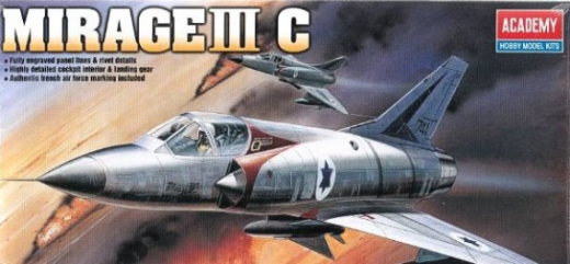 Academy 1/48 Mirage III-C Fighter Plastic Model Kit *Aus Decals* [12247]