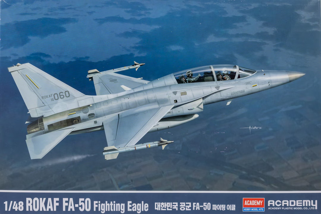 Academy 1/48 ROKAF FA-50 Fighting Eagle Plastic Model Kit - ACA-12366