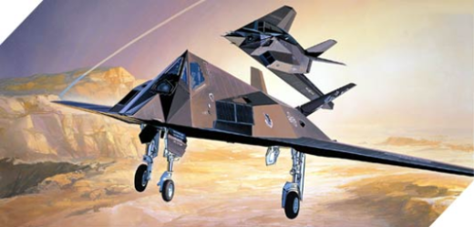 Academy 1/72 F-117A Stealth Fighter/Bomber Nighthawk Plastic Model Kit [12475]