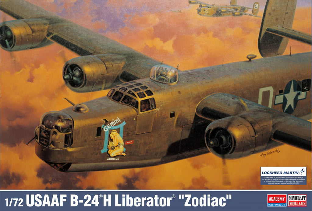 Academy 1/72 USAAF B-24H Liberator "Zodiac" Plastic Model Kit [12584]