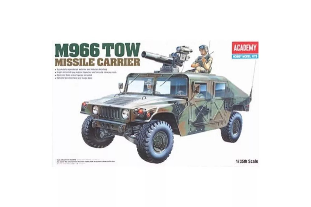 Academy 1/35 M-966 Hummer With Tow Plastic Model Kit - 13250