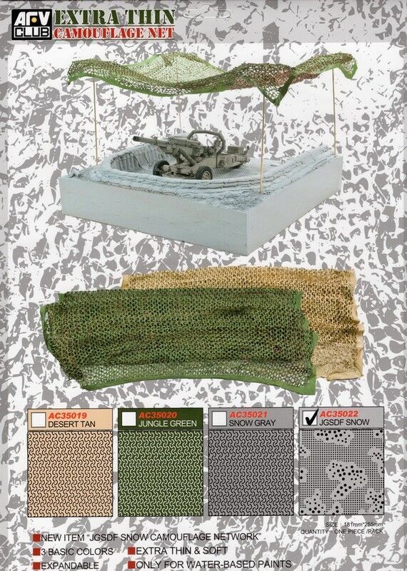 AFV Club AFV-AC35022 AFV Club Camouflage Net (JGSDF Snow)