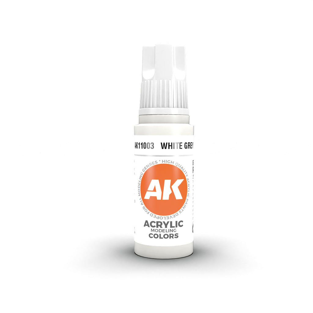 AK Interactive - AK11003 - 3Gen Acrylics - White Grey 17ml