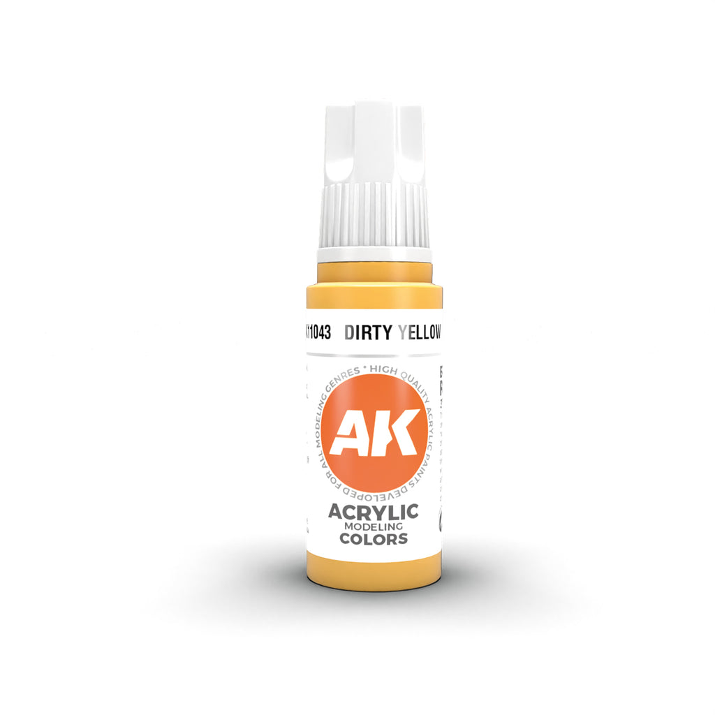 AK Interactive - AK11043 - 3Gen Acrylics - Dirty Yellow 17ml