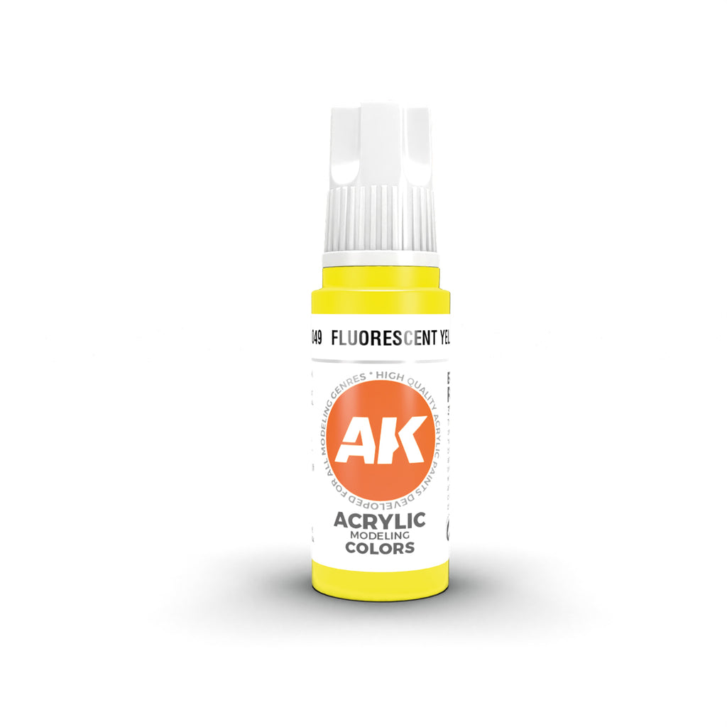 AK Interactive - AK11049 - 3Gen Acrylics - Fluorescent Yellow 17ml