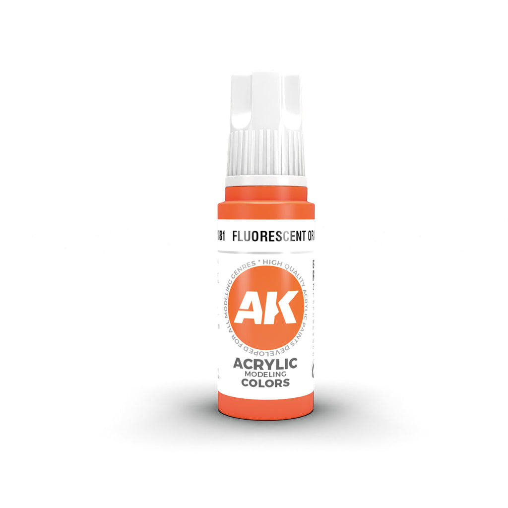 AK Interactive - AK11081 - 3Gen Acrylics - Fluorescent Orange 17ml