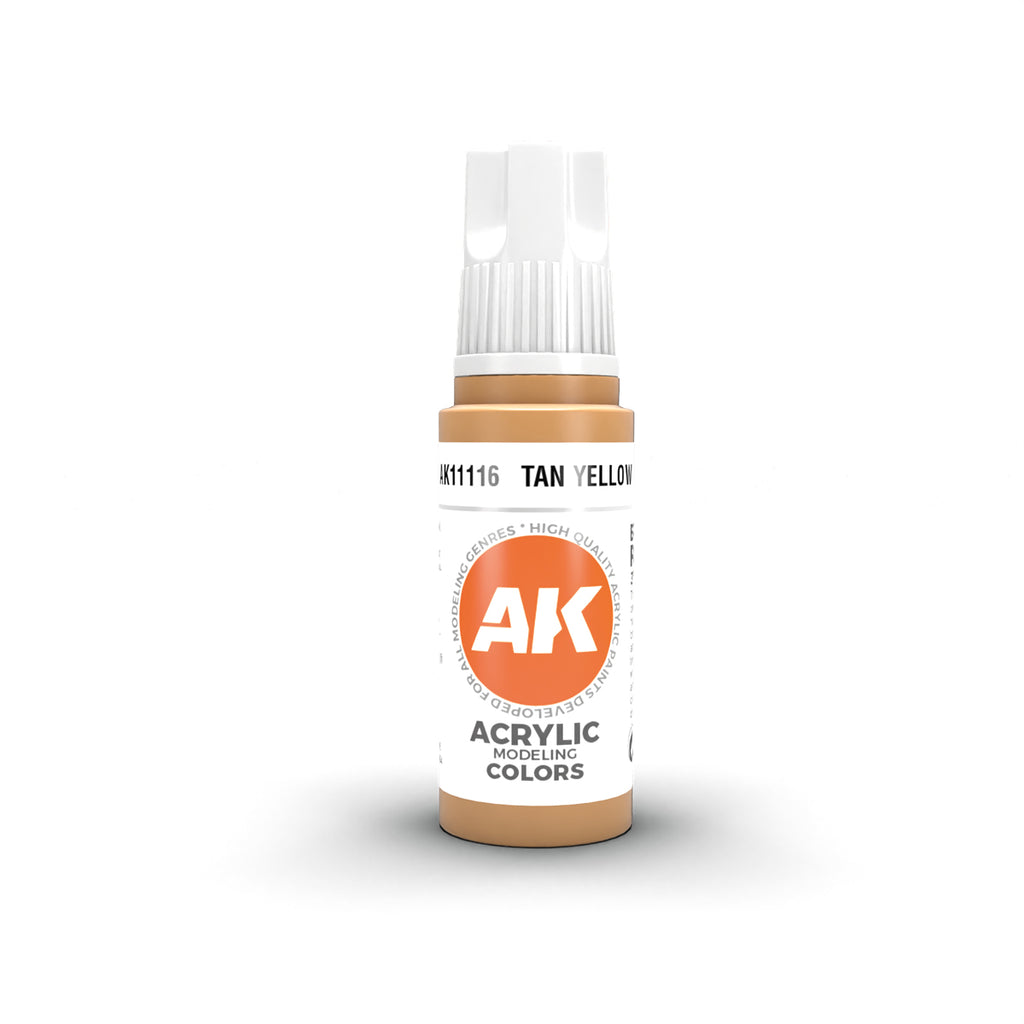 AK Interactive - AK11116 - 3Gen Acrylics - Tan Yellow 17ml