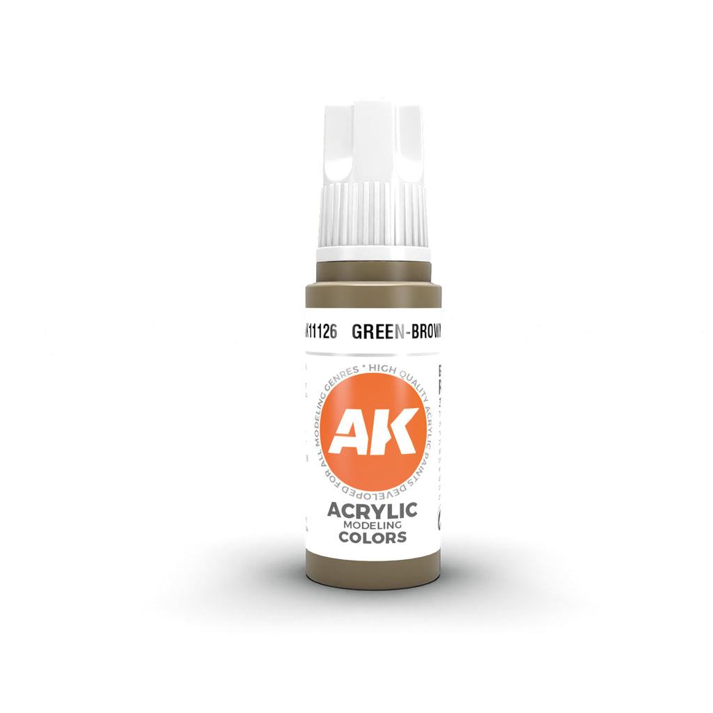 AK Interactive - AK11126 - 3Gen Acrylics - Green-Brown 17ml