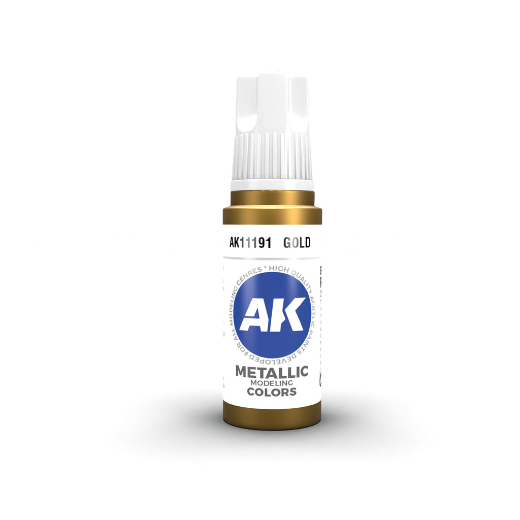 AK Interactive - AK11191 - 3Gen Acrylics - Gold 17ml