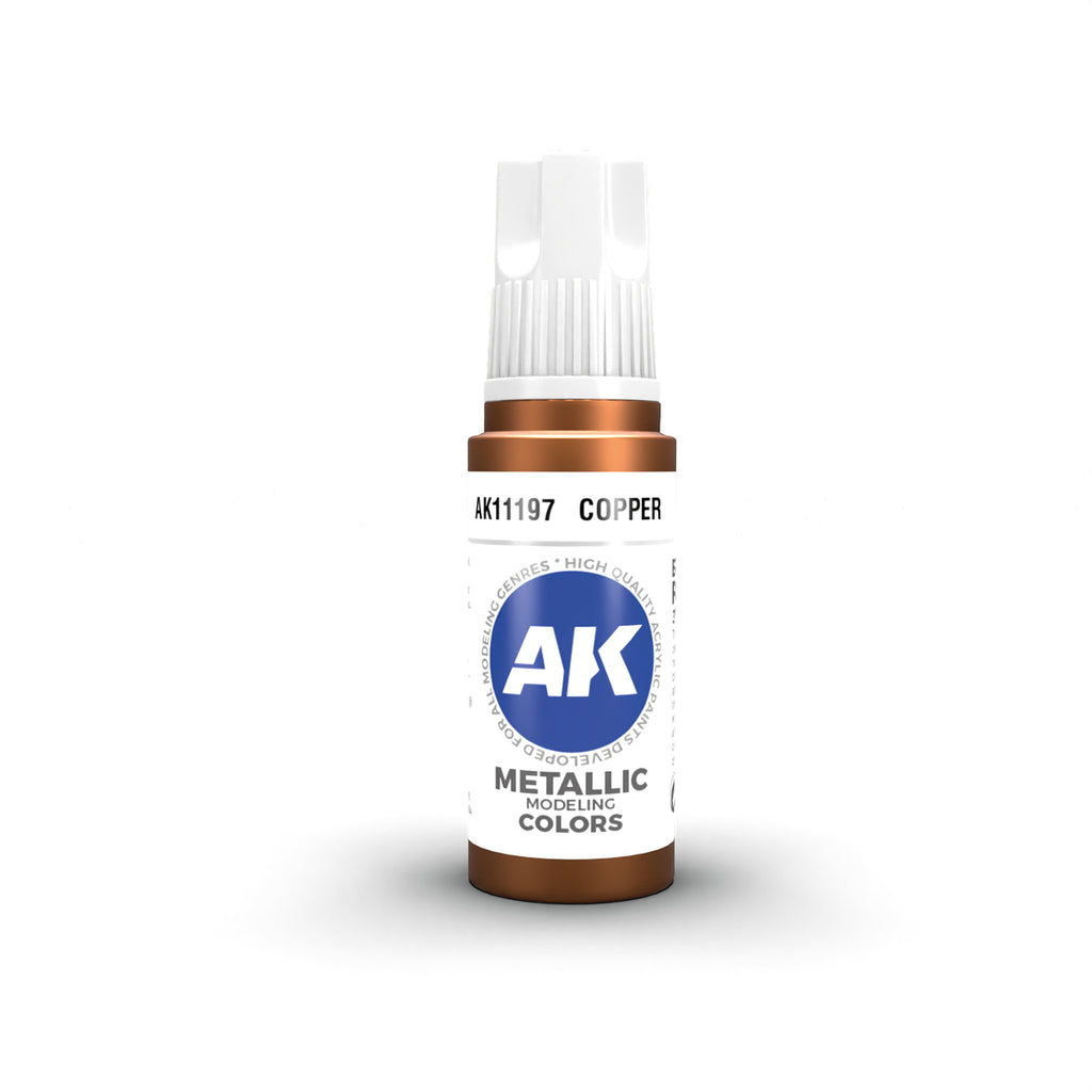 AK Interactive - AK11197 - 3Gen Acrylics - Copper 17ml