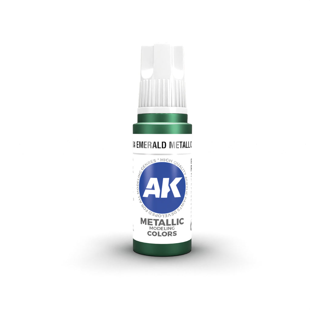 AK Interactive - AK11204 - 3Gen Acrylics - Emerald Metallic Green 17ml
