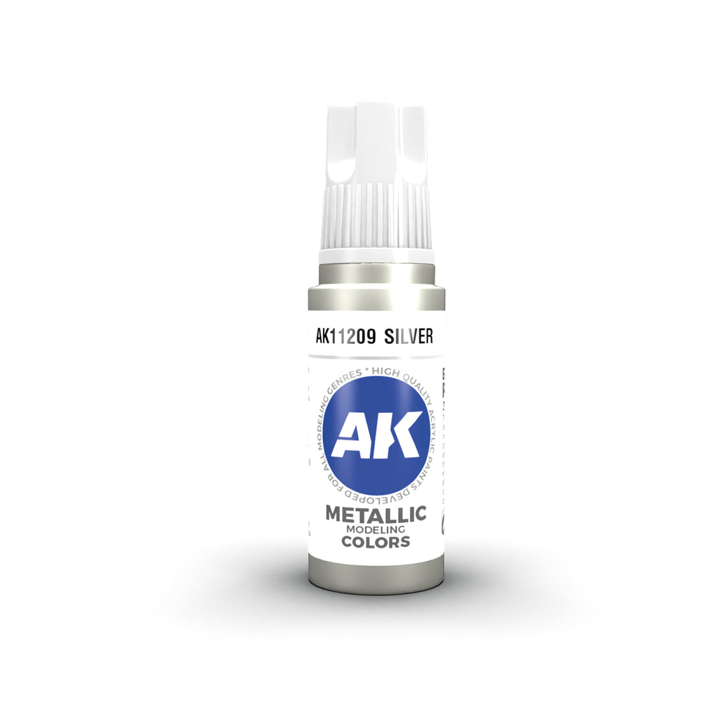 AK Interactive - AK11209 - 3Gen Acrylics - Silver 17ml
